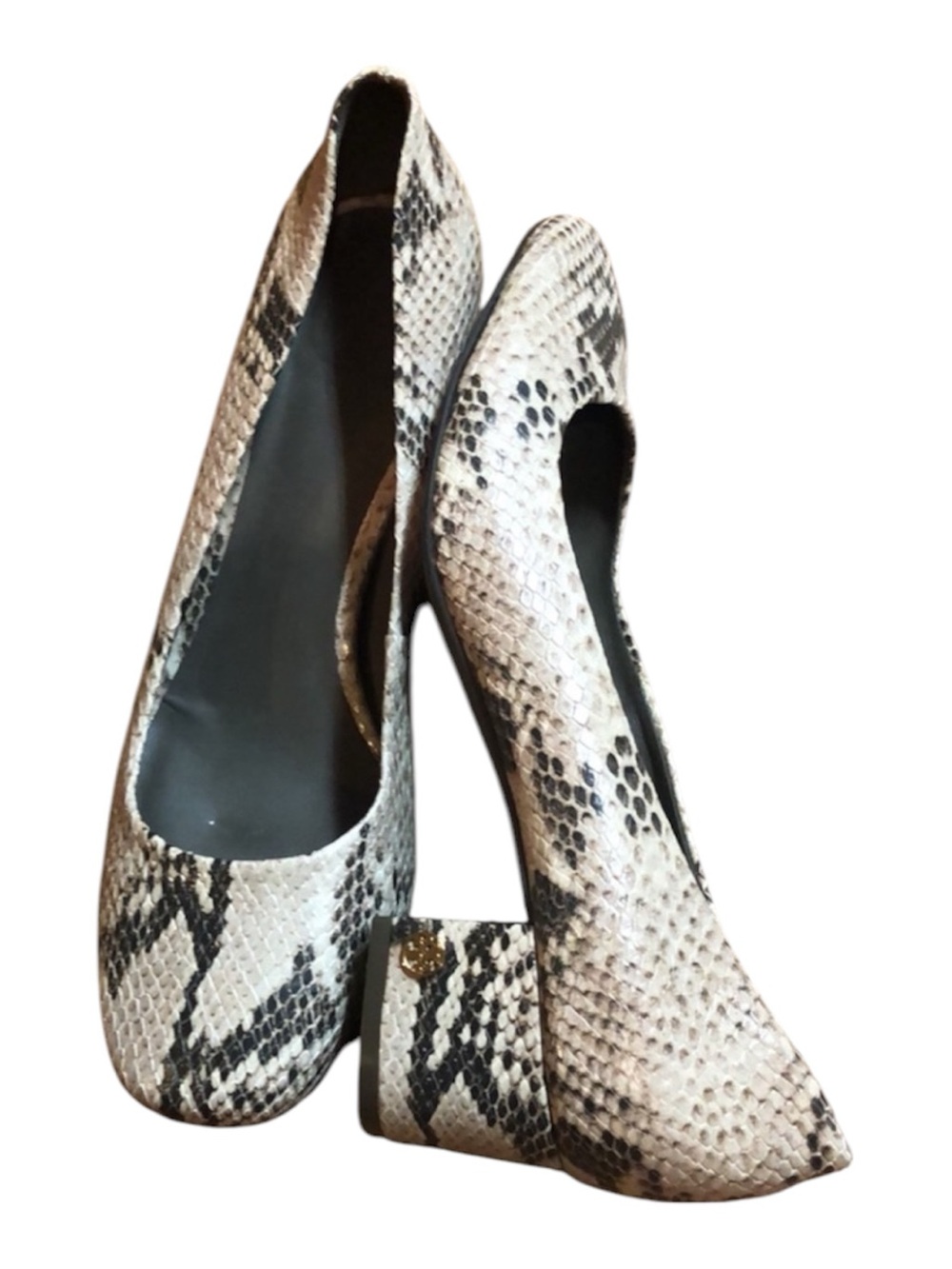 Tory Burch Women's Snake-Print Ballet Flats - Neutral - Picture 3 of 5